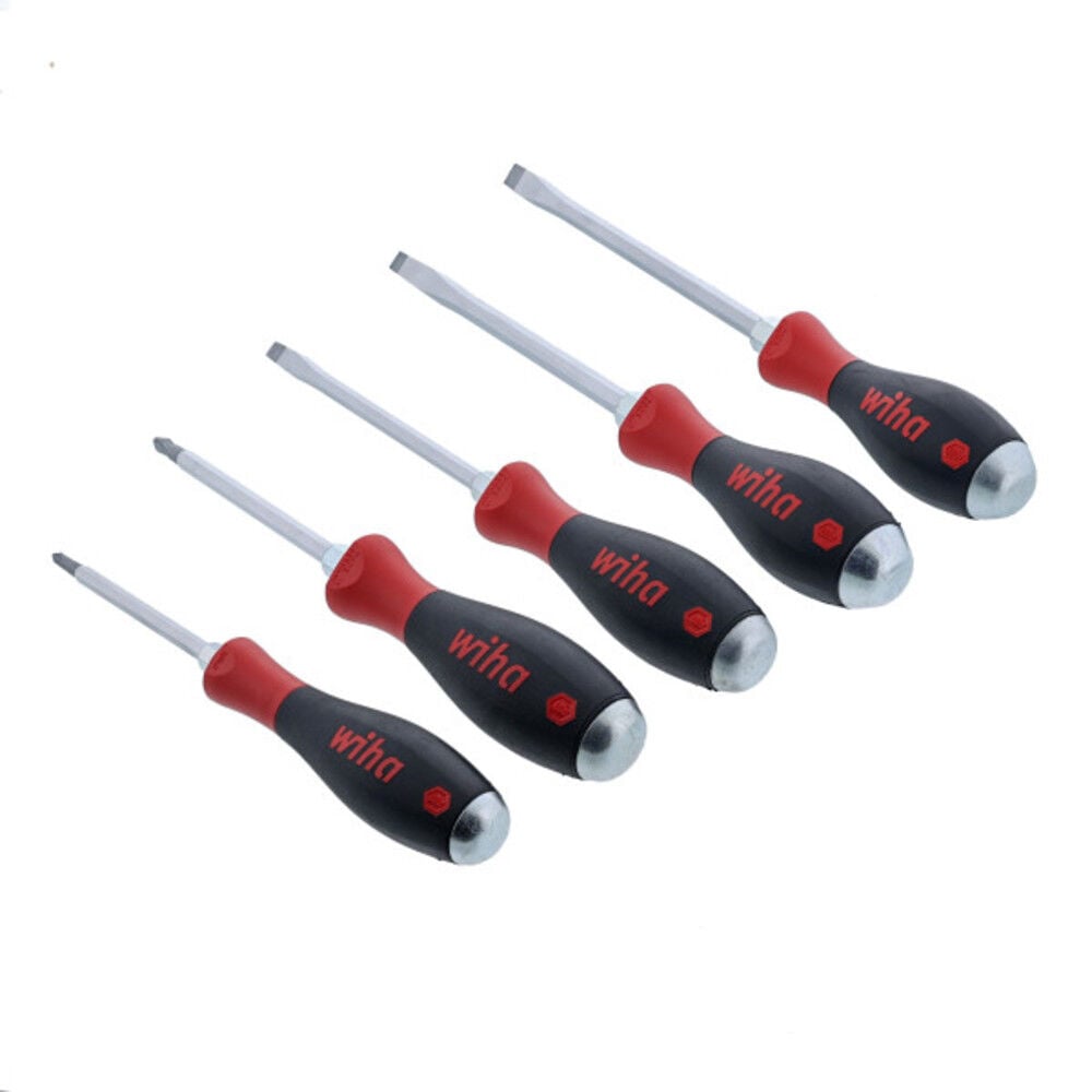 Wiha SoftFinish X Heavy Duty Slotted/Phillips Screwdriver Set 5pc, large image number 2