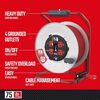 CRAFTSMAN 75 Foot Retractable Extension Cord Reel with 4 Outlets, small image number 2