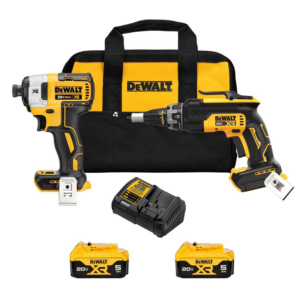 Dewalt brushless drywall screw hot sale gun kit