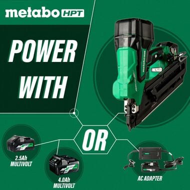 Metabo HPT MultiVolt 3 1/2in Framing Nailer Kit, large image number 5