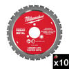 Milwaukee Rebar Cutting Blade for #10 1-1/4 Inch Rebar, 10 Pieces, small image number 1