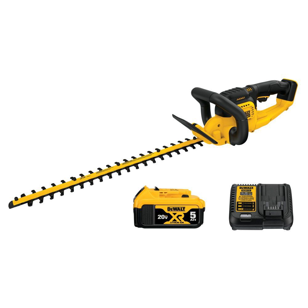 DEWALT 20 V MAX Lithium Ion Hedge Trimmer 5.0 Ah DCHT820P1 Acme