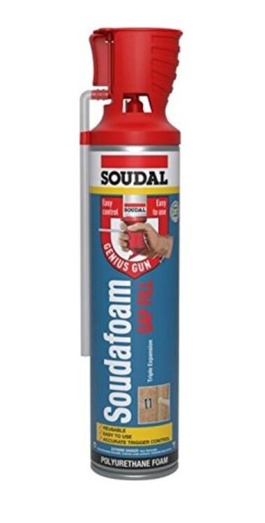 Soudal 20 Oz Aerosol Can Genius Gun Soudafoam Gap Fill PU Foam