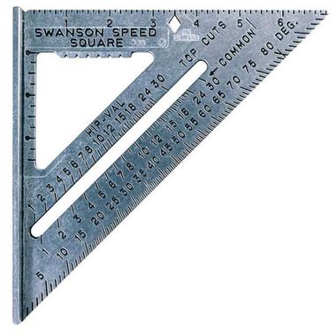 Swanson Tool Speed Square with Black Markings Blue Book, large image number 0