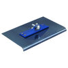 Kraft Tool Co 9 Inch x 14 Inch 3/8 Inch Radius 2-Way Blue Steel Walking Edger, small image number 1