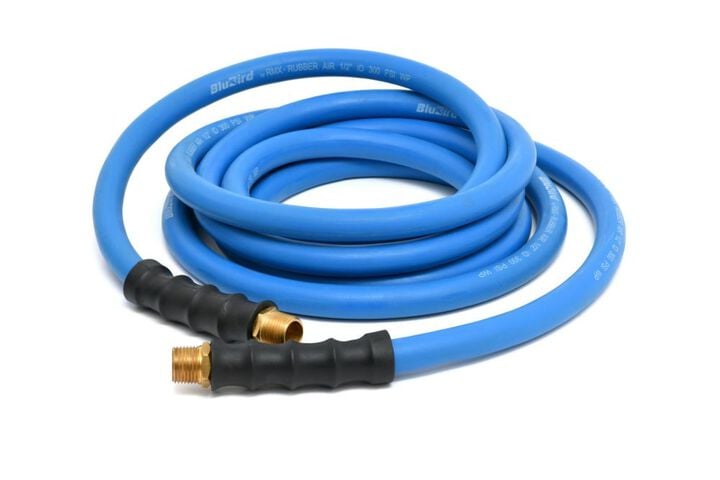 BluBird 1/2 Inch x 25 Ft. Rubber Air Hose Assembly, large image number 1