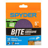 Spyder 40 Grit Ceramic Sanding Discs, 5 Inch Self Stick Adhesive PSA 10 Pieces, small image number 1