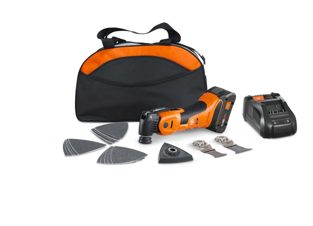 Fein Ampshare Multimaster Multi-Tool 700 Plus 4Ah 18V with Bag 22pc, large image number 1