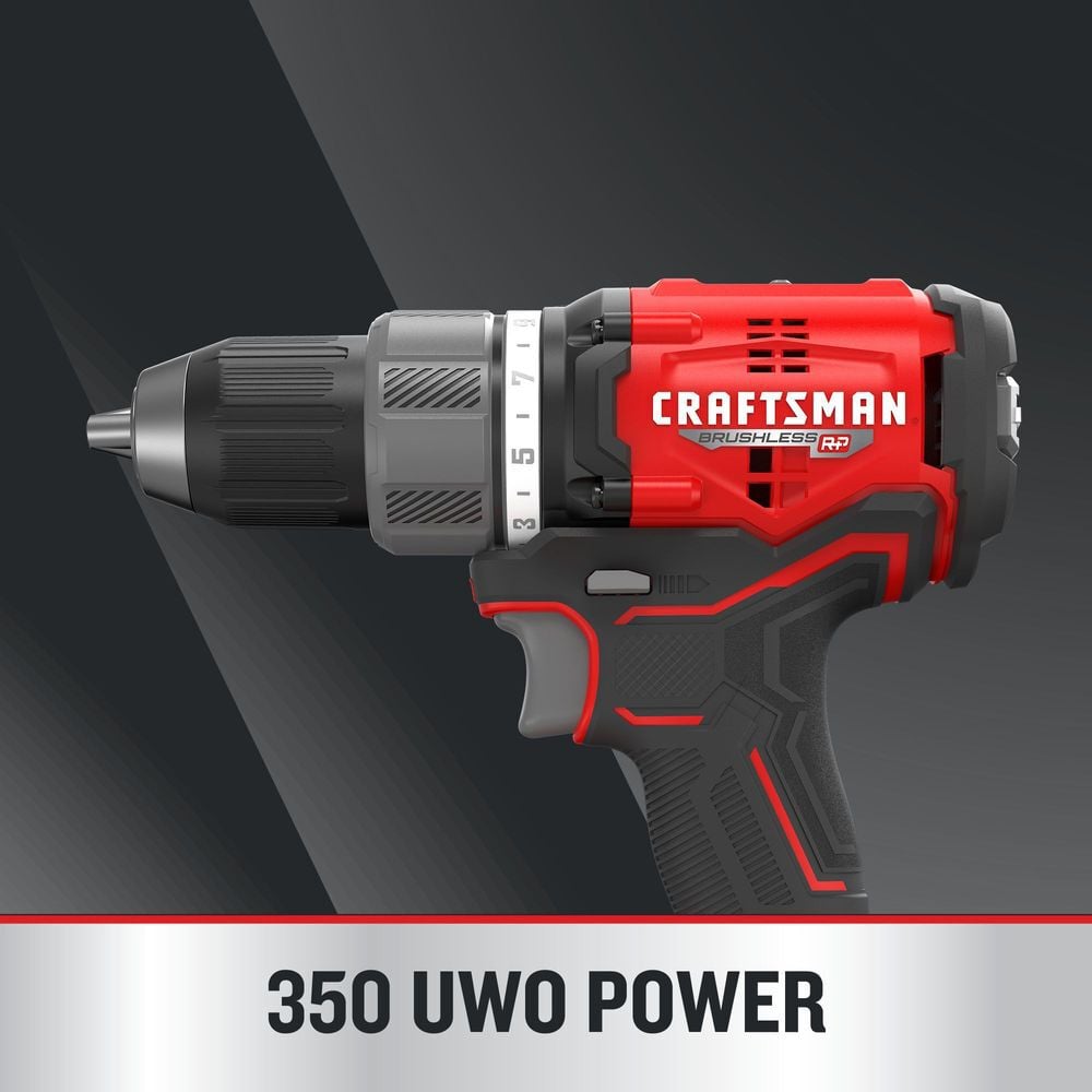 CRAFTSMAN V20* Cordless Brushless RP 1/2 Inch Drill/Driver Kit, large image number 4