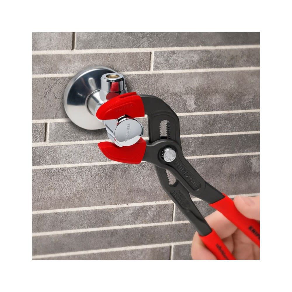 Knipex Smooth Surface Red Plastic Jaw Protectors for 10 in Cobra Pliers, large image number 8