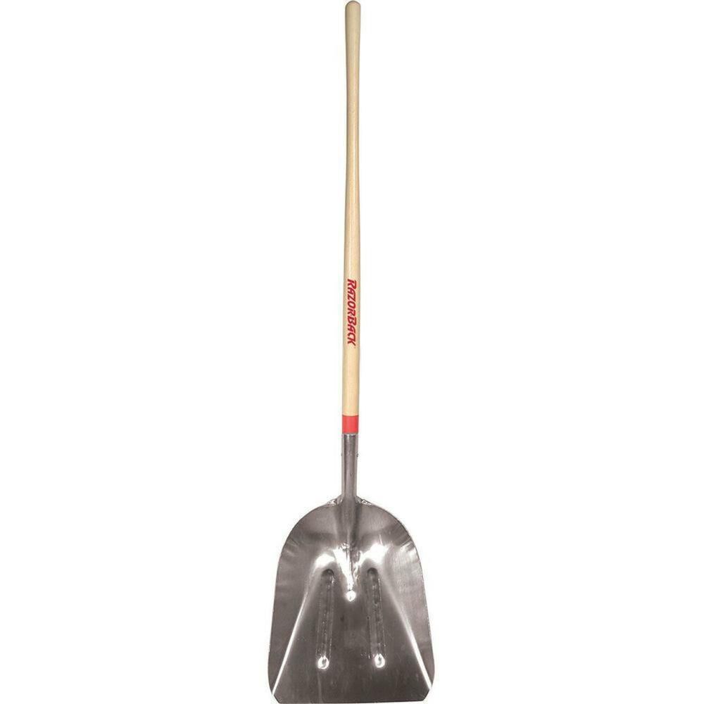 Razorback 10 Aluminum Scoop Shovel with 48in North American Wood