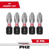 Milwaukee SHOCKWAVE Impact Phillips #2 Insert Bits 5PK, small image number 1