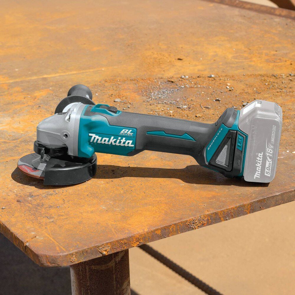 Makita 18V LXT 4 1/2 / 5in Cut Off/Angle Grinder with Electric Brake (Bare Tool), large image number 4