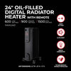 VisionAir 24 In. 600/900/1500W 5118 Btu 194 Sq-Ft. Oil-Filled Heater, small image number 4