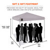 Ergodyne 10 Ft x 10 Ft Lightweight Pop-Up Tent White, small image number 2