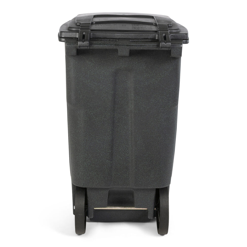 Toter 64 Gallon Trash Can Greenstone with Quiet Wheels and Lid, large image number 7
