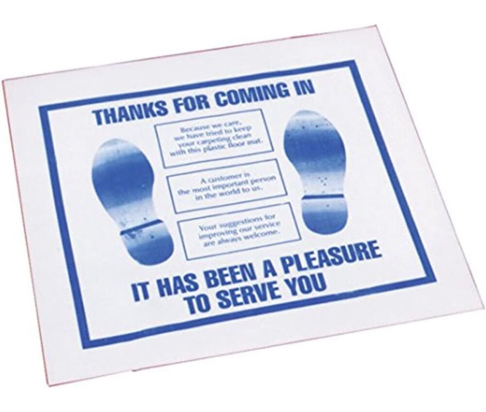 Johndow Heavy Duty Plastic Floor Mats 18 x 19 Inch 500 Pieces, large image number 2