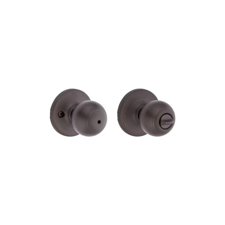Kwikset Venetian Bronze Bed/Bath Polo Privacy Door Knob