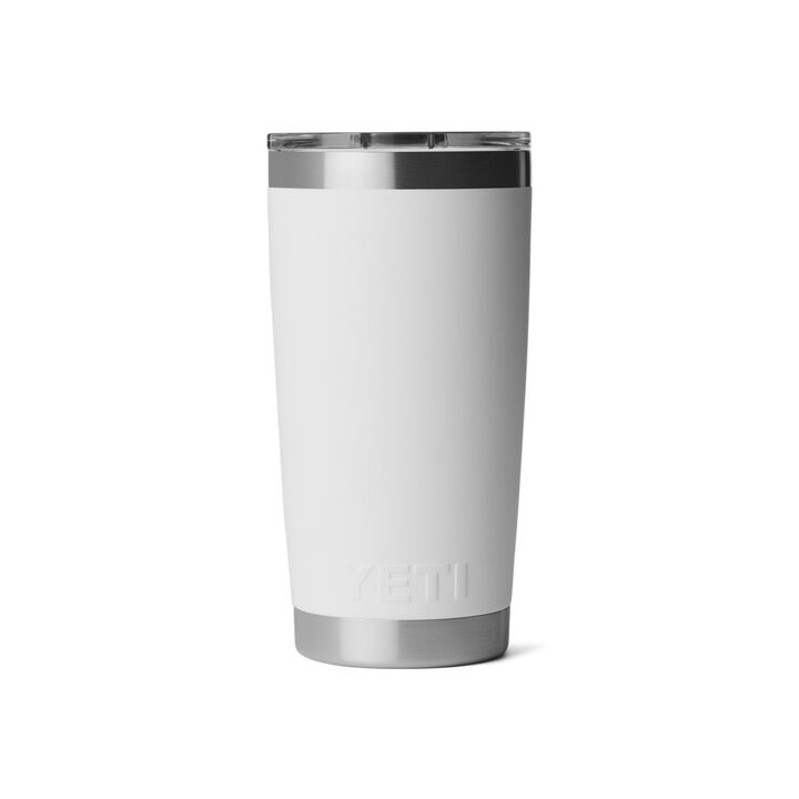 YETI Rambler 20 Oz Tumbler with Magslider Lid White with Patriotic Badge, large image number 1