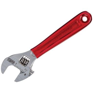 Klein Tools 4in Adjustable Wrench Plastic Dipped, large image number 0