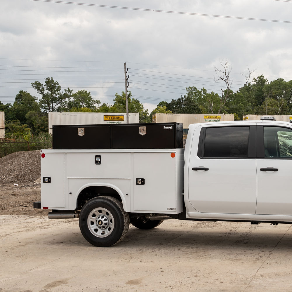 Buyers Products Company 18x16x72 Inch Black Steel Topsider Truck Box, large image number 5