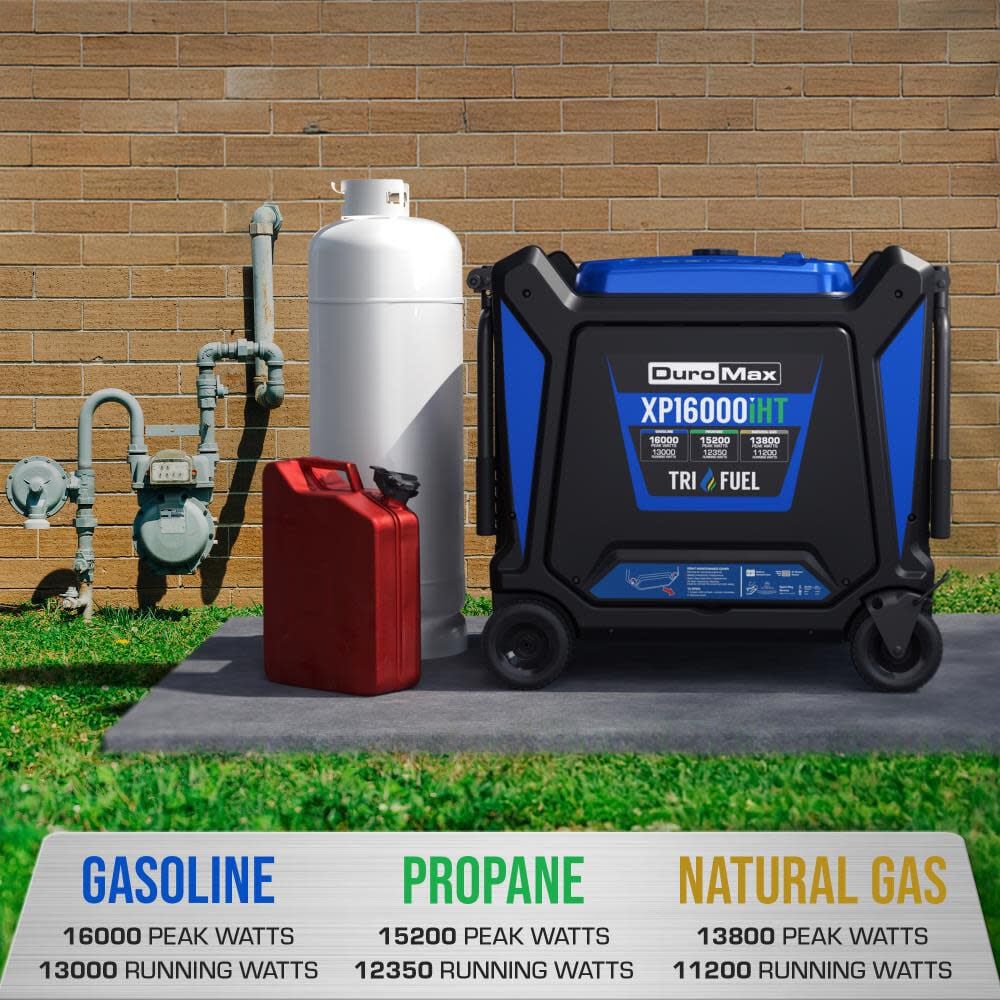Duromax 16000 Watt Tri Fuel 49 State Portable Inverter Generator with CO Alert, large image number 3