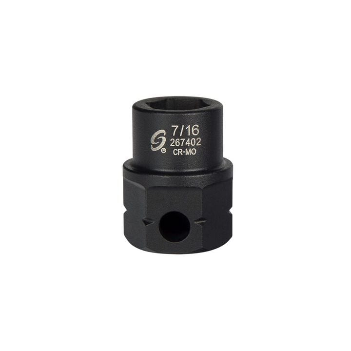 Sunex 7/16 Inch 1/2 Inch Drive Molybdenum Steel Low Profile Impact Socket, large image number 1