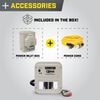Champion Power Equipment 50-Amp Indoor-Rated Manual Transfer Switch with 30-Foot Generator Power Cord and Weather-Resistant Power Inlet Box, small image number 5