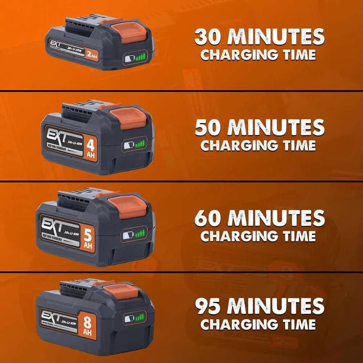 Evolution Power Tools EXT 20 Volt 8Ah Lithium-Ion Power Tool Battery Pack with Fuel Indicator, large image number 6