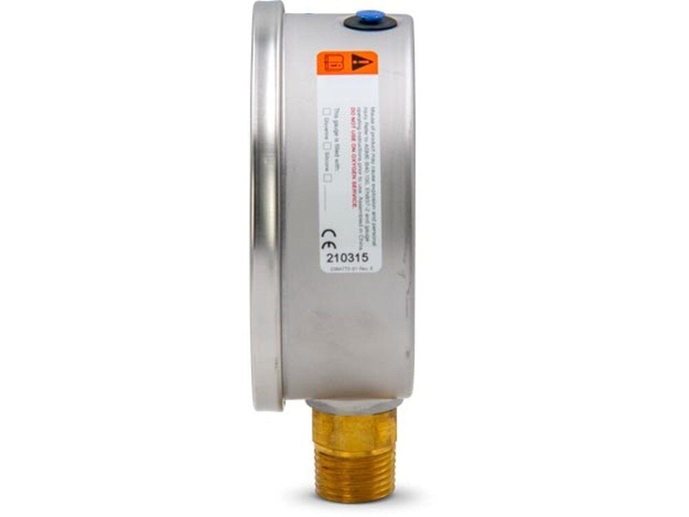 Enerpac 4 Inch 10000 PSI Force & Pressure Gauge, large image number 4