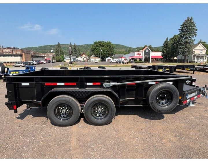 Diamond C LPT 14 Ft x 82 Inch x 24 Inch Tandem Axle Heavy Duty Low Profile Telescopic Dump Trailer, large image number 3