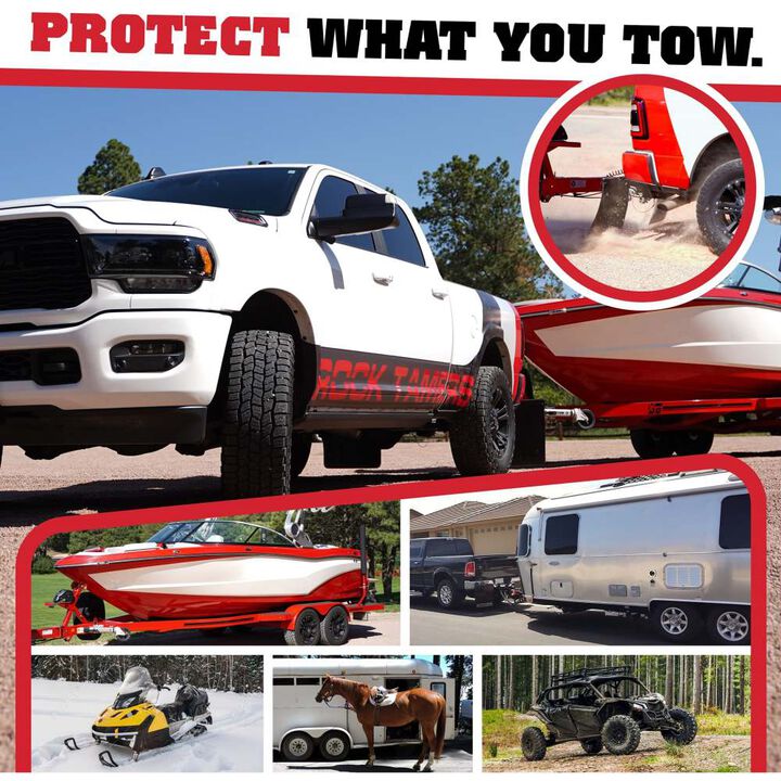 Rock Tamers 2 Inch Drawbar Adjustable Mudflap System, large image number 6