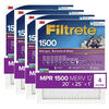 3M Filtrete 20 x 25 x 1-Inch 1500 MPR MERV 12 Allergen Defense Furnace Air Filter, 4-Pack, small image number 1