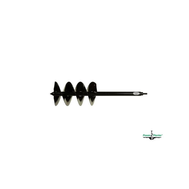 Power Planter 7 Inch x 28 Inch Steel Gallon Pot & Post Hole Auger with HD Tip