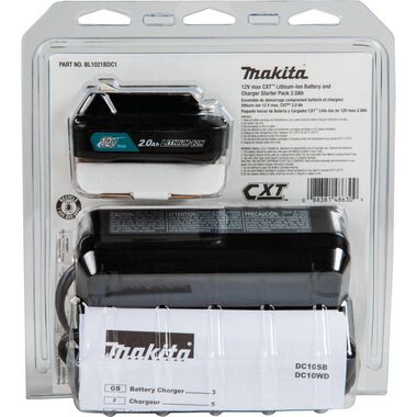 Makita 12V Max CXT Lithium-Ion Battery and Charger Starter Pack (2.0Ah), large image number 4