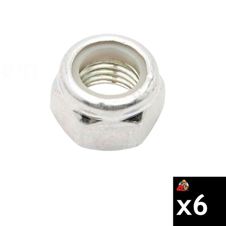 Kubota Parts M10 Self-Locking Hex Nut 6-Pieces