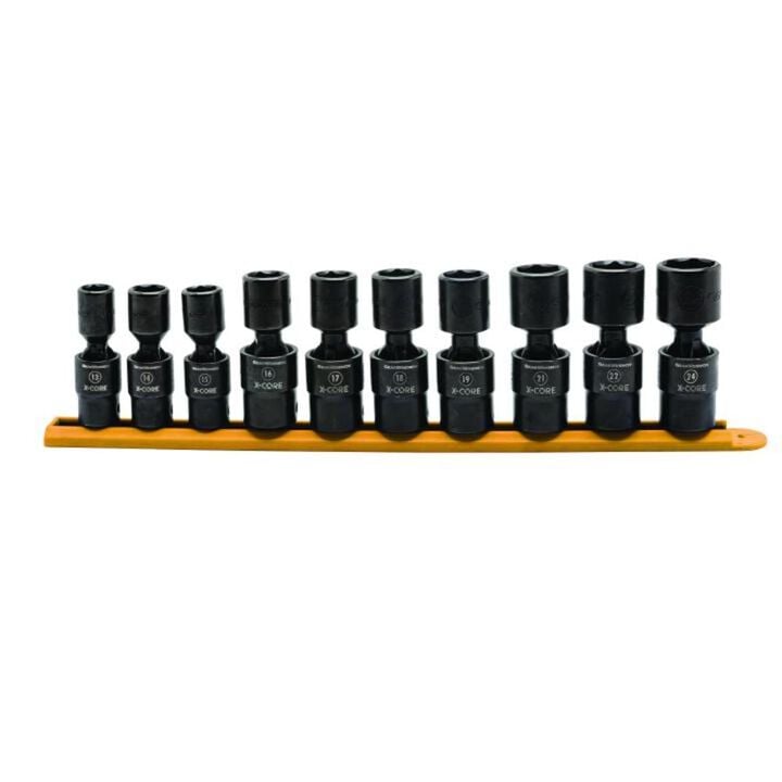GEARWRENCH Pinless Universal Impact Socket Set 10 pc 1/2 In Drive 6 Point Metric, large image number 0