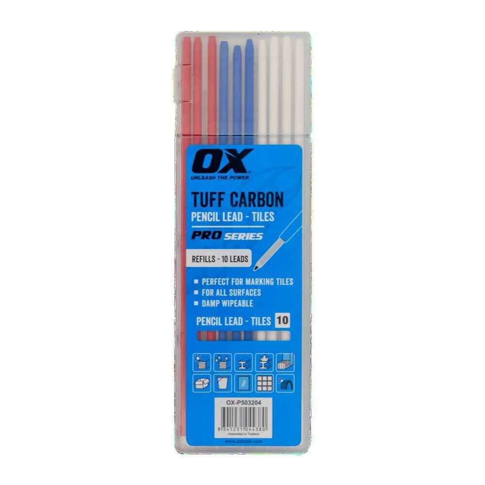 Ox Tools OX Pro Tuff Carbon Pencil Leads 10pk, large image number 1
