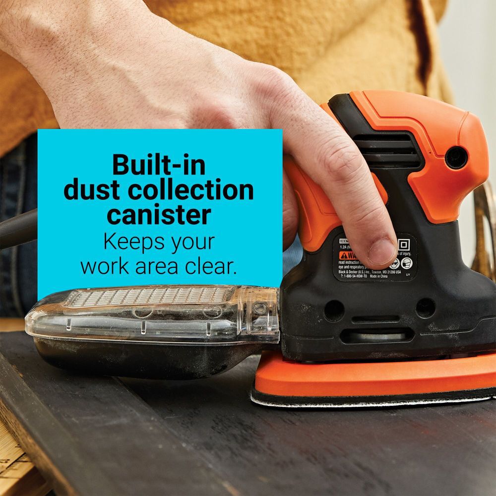 Black+decker Mouse 1.2 Amps Corded Detail Sander