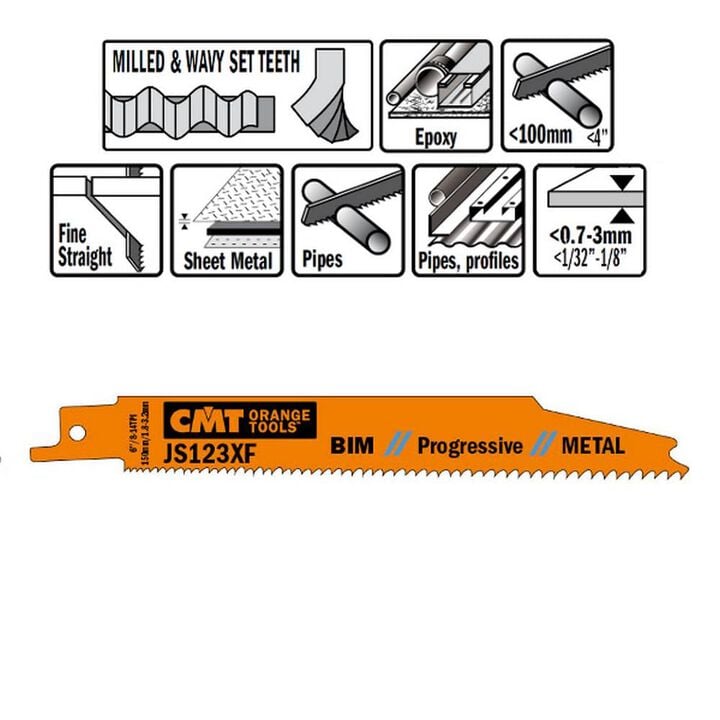 CMT Bi Metal Recip Blade, large image number 0