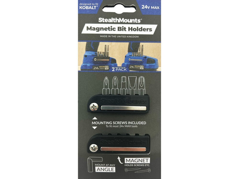 Stealthmounts Bit Holder for Kobalt 2 Pack Black – BH-KO-BLK-2