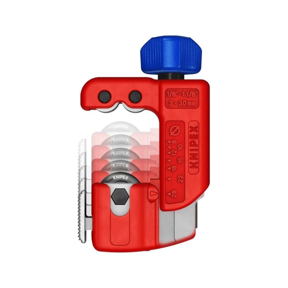 Knipex TubiX S 3 Inch Ball Bearing Steel/Zinc Pipe Cutter, large image number 5
