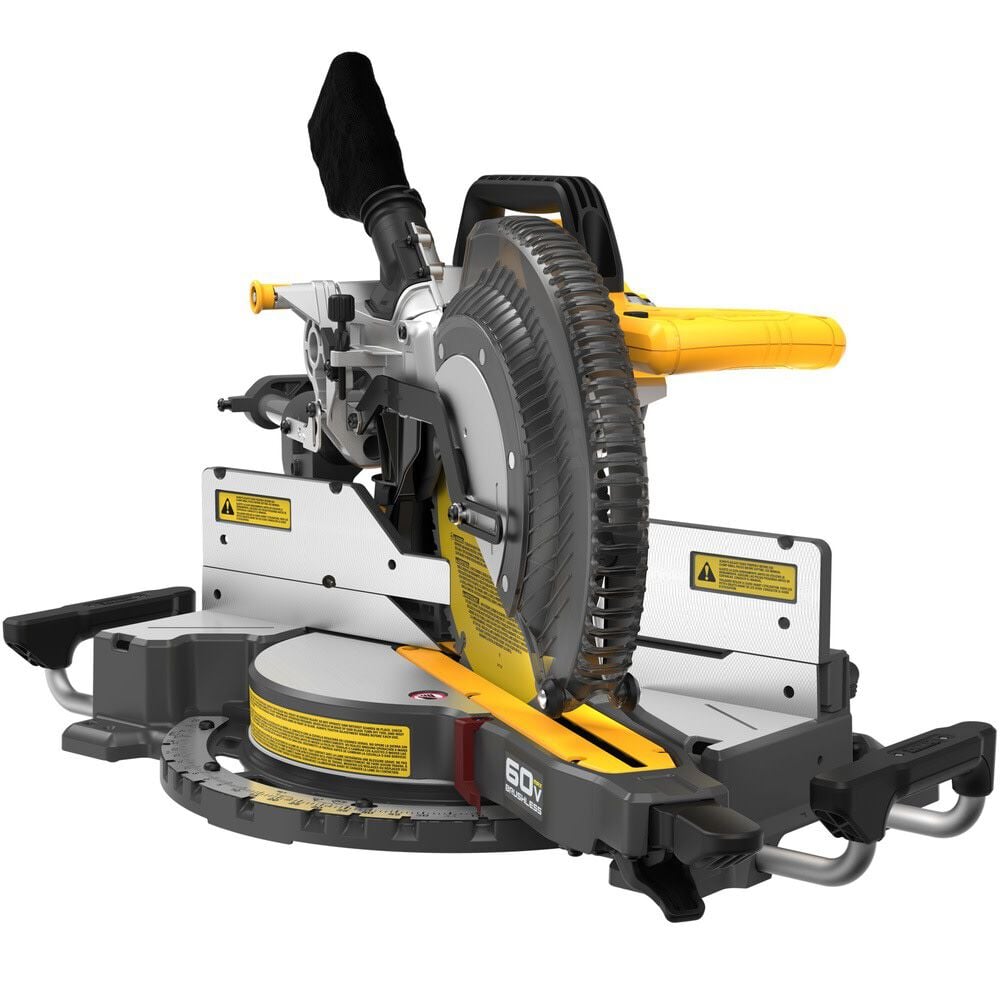 DEWALT 60V MAX Sliding Miter Saw (Bare Tool) and Rolling Miter Saw Stand Bundle, large image number 6