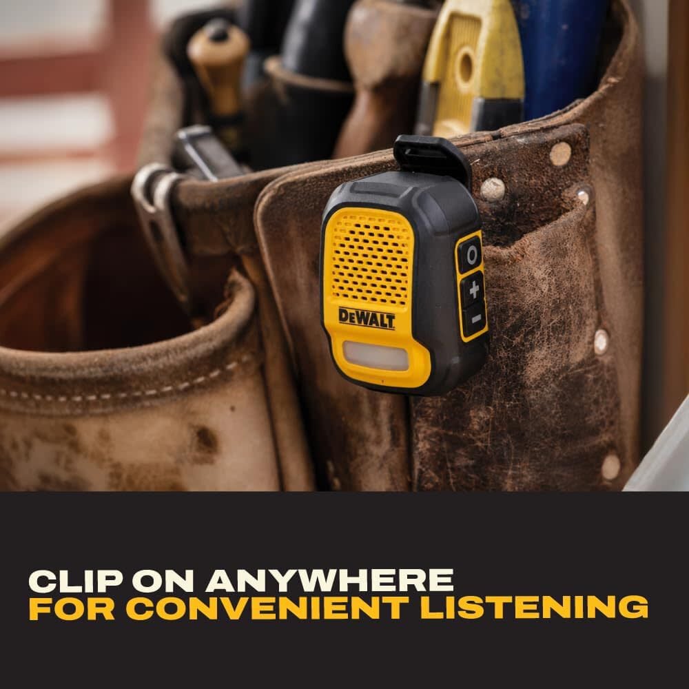 DEWALT Gen 2 Wearable Bluetooth Speaker with LED Light, large image number 9