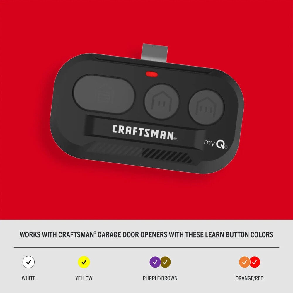 CRAFTSMAN MYQ 3 Button Garage Door Opener Remote, large image number 3