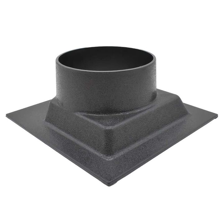 Big Horn 6 Inch x 6 Inch ABS Black Universal Dust Hood with 4 Inch Outlet, large image number 3