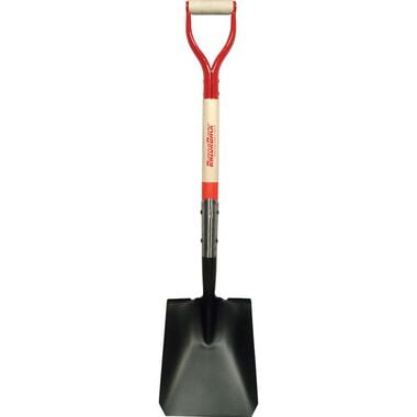 True Temper Square Point Shovel with Forward-Turn Step and Dual Rivet and D-Grip
