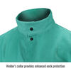 Black Stallion Welding Jacket 9oz Green FR Cotton 2X, small image number 2