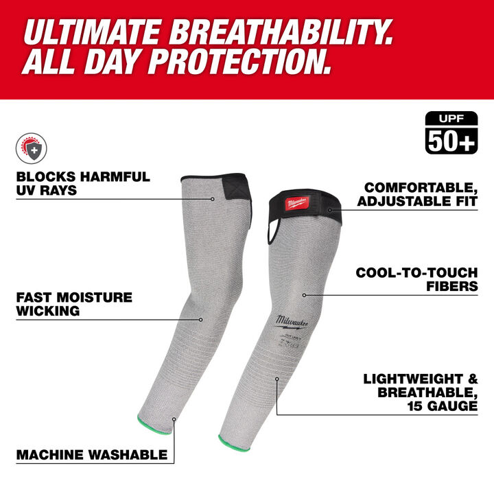 Milwaukee Cut Level 6 Protective Sleeves - 16 Inch, large image number 3