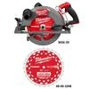 Milwaukee M18 FUEL 10-1/4 Inch Rear Handle Circular Saw (Bare Tool) and 10-1/4 Inch 28T Thick Kerf Framing Circular Saw Blade Bundle, small image number 2